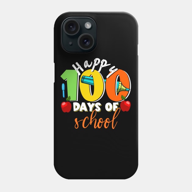 Happy 100th Day of School Phone Case by Yourfavshop600