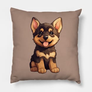 Cute Kawaii Shepherd Puppy Pillow