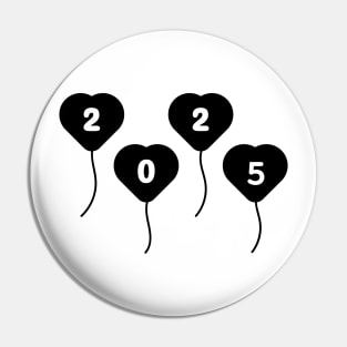 Love New Year 2025 Pin