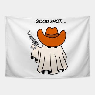 Ghost cowboy shooting Tapestry