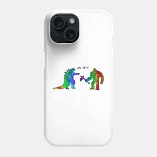 Godzilla King Kong Gay rights Phone Case