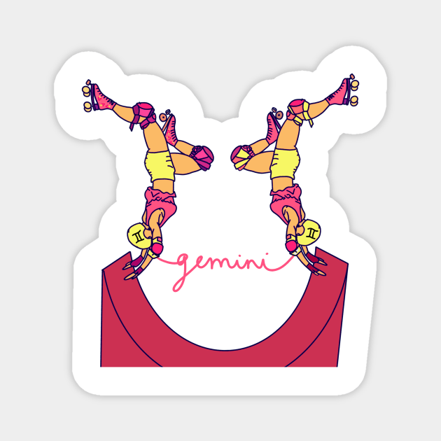 Gemini Rollergirls Magnet by Hotanist