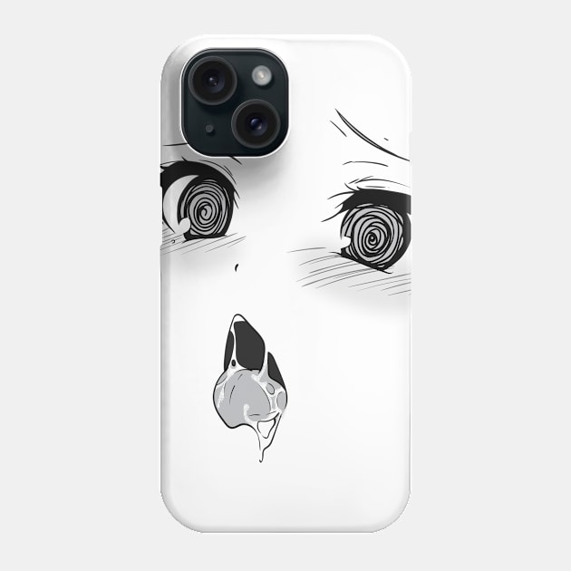 Ahegao (small and back) Phone Case by Bongonation