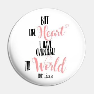 John 16:33 Hand Writing Bible Verse Pin