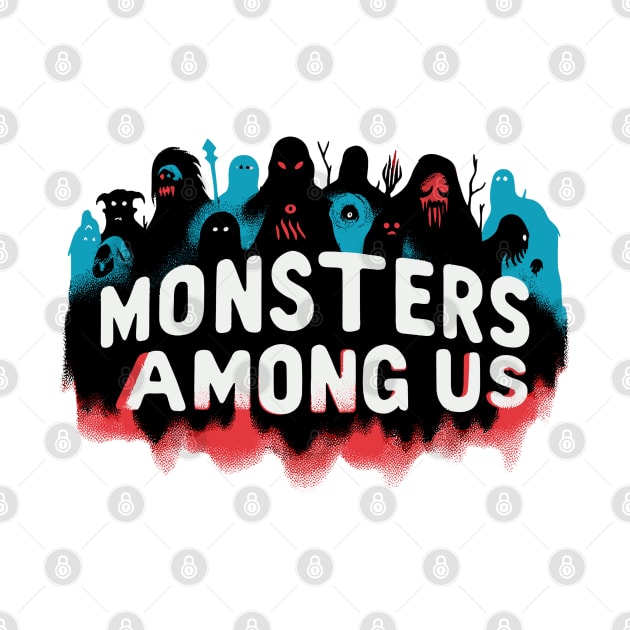 Monsters Among Us Podcast - Shirt, Mug, Pin, Hoodie, Gift, Merch, Gear by cloudhiker