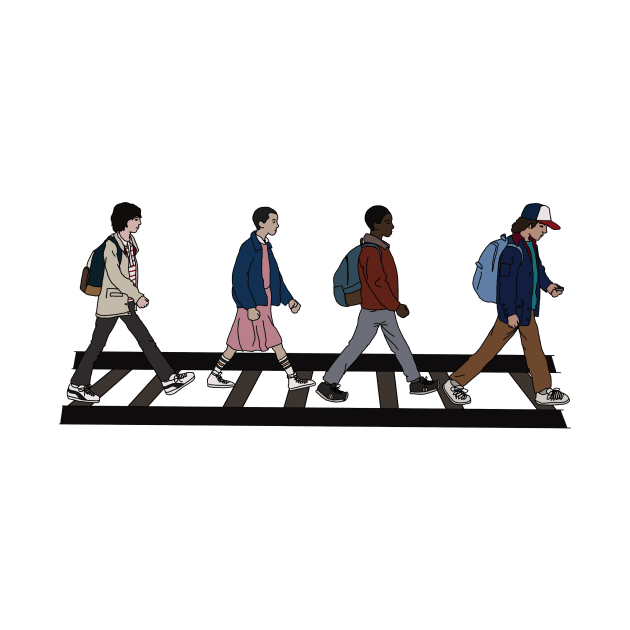 Stranger Abbey Road by Smidge_Crab