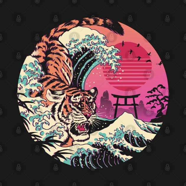 Rad Tiger Wave by Vincent Trinidad Art