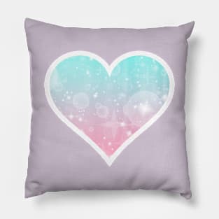 Kawaii Magical Cotton Candy Heart Pillow