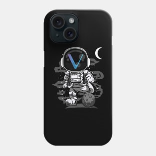 Astronaut Vechain VET Coin To The Moon Crypto Token Cryptocurrency Wallet Birthday Gift For Men Women Kids Phone Case