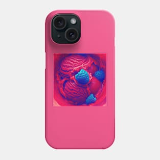 Raspberry Sorbet pop art Phone Case