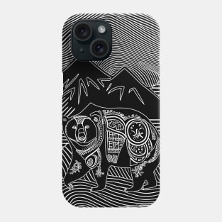 War Bear Warrior Adventure Art White Phone Case