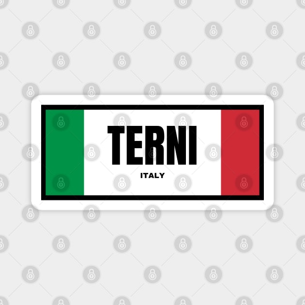 Terni City in Italian Flag Colors Magnet by aybe7elf