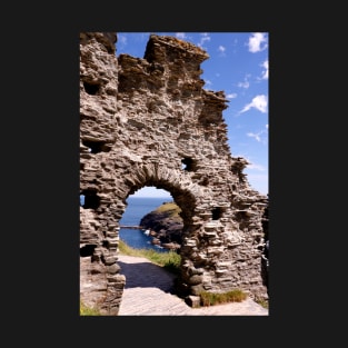 Tintagel Castle Gateway T-Shirt