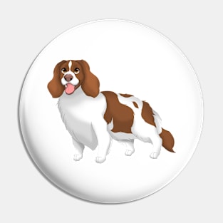 Liver & White English Springer Spaniel Dog Pin