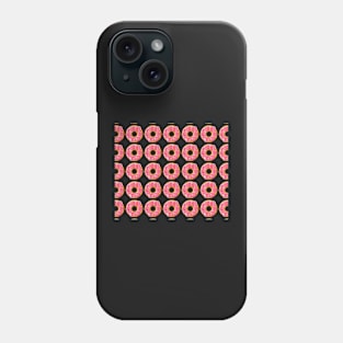 Pink Donuts Cute Pattern Social Distancing Face Mask Phone Case