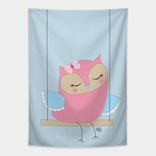 Swinging Owl Tapestry