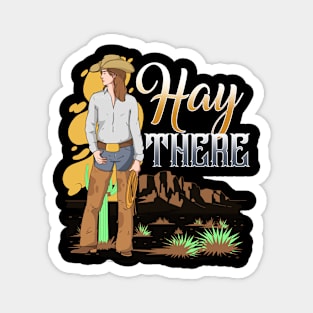 Hay There I Equestrian Pony Horse Lover Magnet