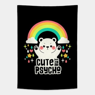 Cute But Psycho Cute Bear by Tobe Fonseca Tapestry