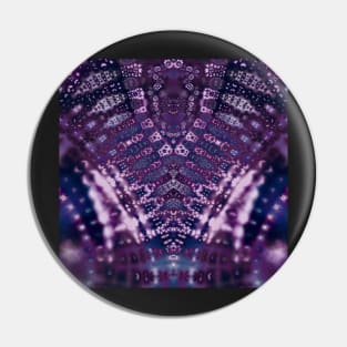 Purple Fractal Lace V Shape Pin