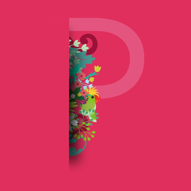 Tropical alphabet p by Susana