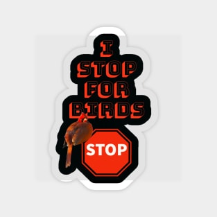 I Stop For Birds Magnet