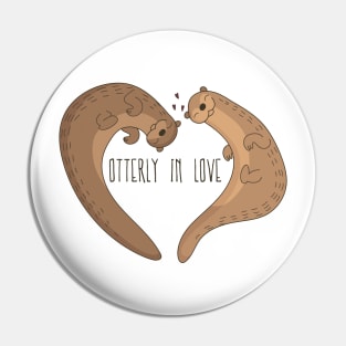 Otterly in love otters Pin