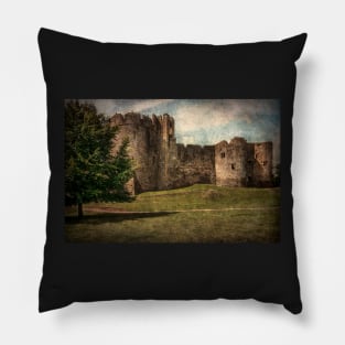 Chepstow Castle Towers Pillow