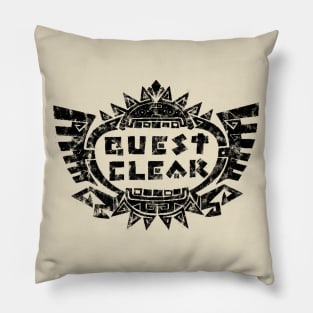 Monster Hunter Distressed Quest Clear Pillow