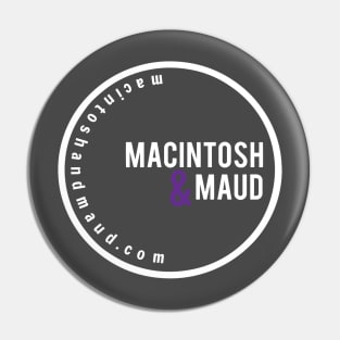 Macintosh & Maud Logo - Purple Ampersand Pin