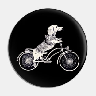 Biking Doxie Pin