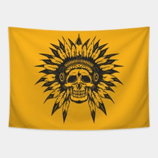 Black Chief Headress Tapestry