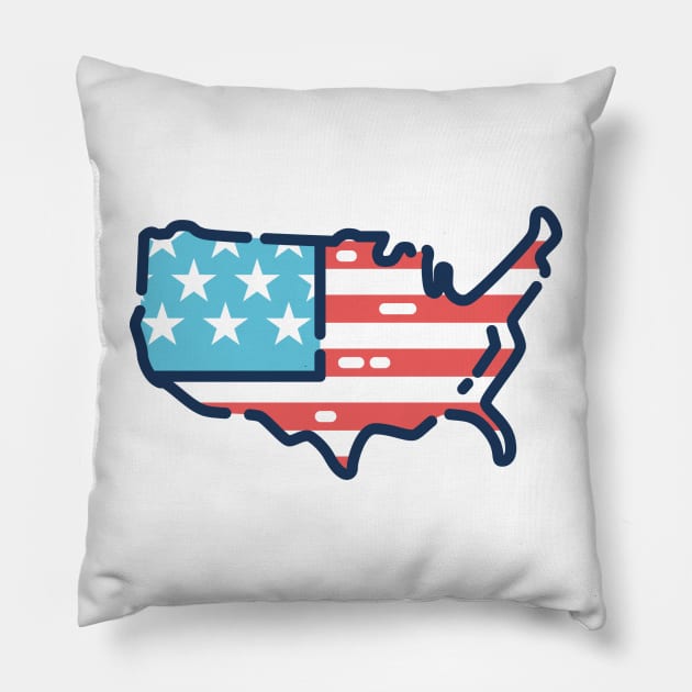 AMERICAN Pillow by John Isii