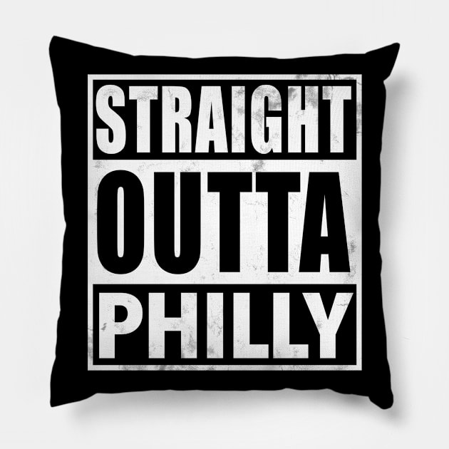 Straight Outta Philly Pillow by LocalZonly