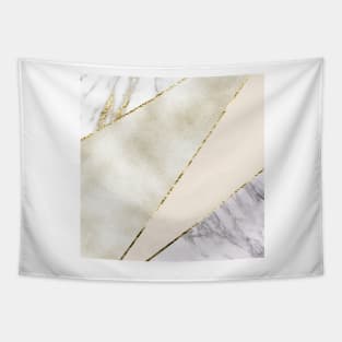 Dazzling gold with grey marble Tapestry