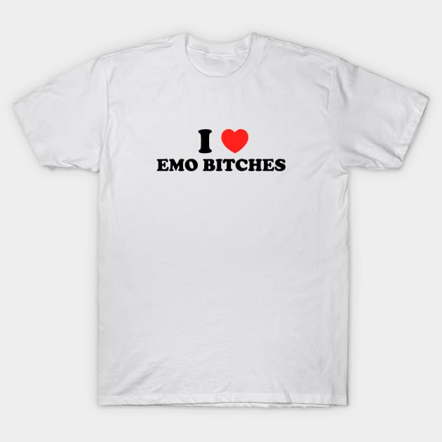 I Love Emo Boys I Heart Emo Boys Tshirt' Sticker