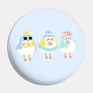 Target Birds Summer Cute Art Pin