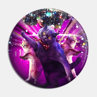 Disco Cat Rave Pin