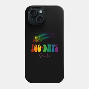 100 days smarter shooting stars groovy back to school Phone Case