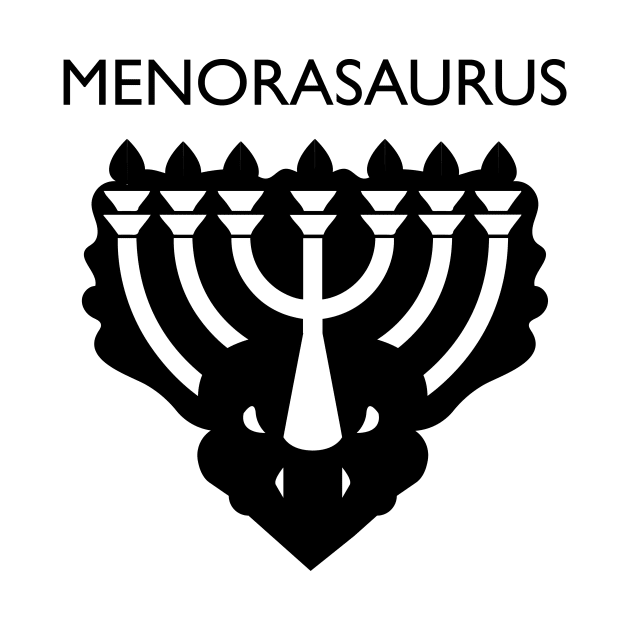 Menorasaurus Funny Hanukkah Joke by JustPick