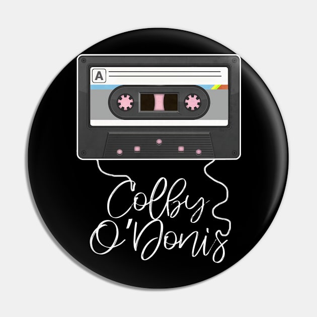 Love Music Colby Proud Name Awesome Cassette Pin by BoazBerendse insect