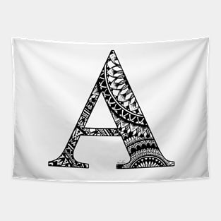 Mandala Letter A Tapestry