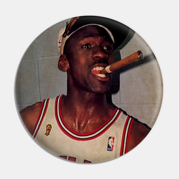 Michael Jordan Cigar Pin by Milu Milu