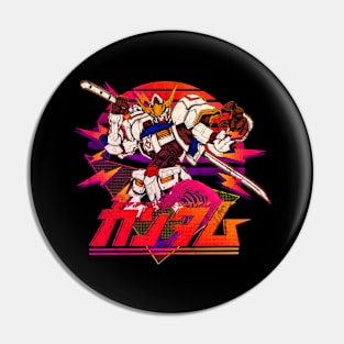 Retrowave 80s Gundam Mecha Vintage Pin