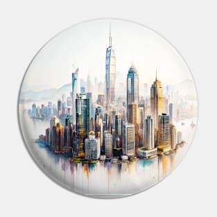 Hong Kong Skyscraper Pin