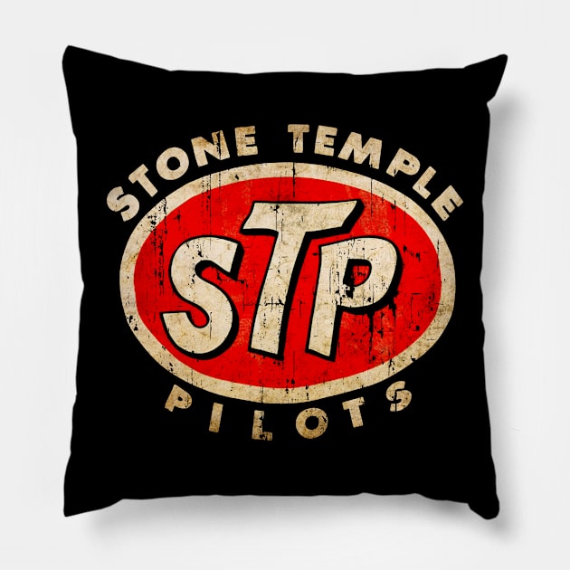 Retro Vintage Stone Temple Pilots Pillow by antopixel