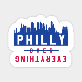 Philly over Everything - White/Blue Magnet