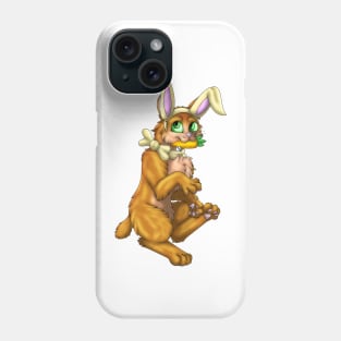 Bobtail BunnyCat: Ginger (Yellow) Phone Case