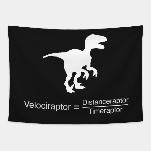 Funny dinosaur physics equation Tapestry by bullshirter