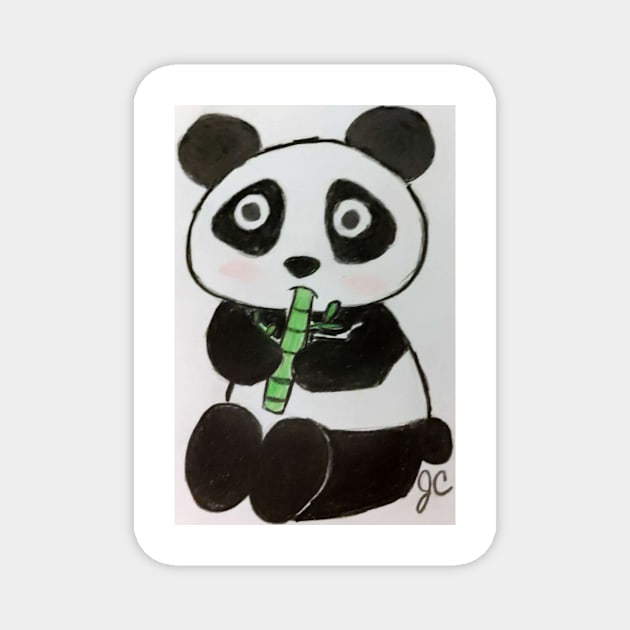 Snack time for Panda Magnet by Jepner