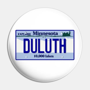 Duluth License Plate Pin